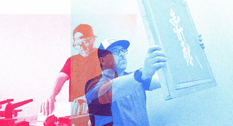 Jimmy et Martin Beaulieu, fondateurs d'Écran Blanc